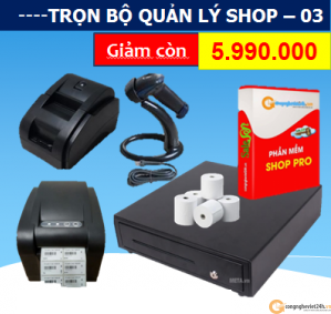 TRỌN BỘ PHẦN MỀM TÍNH TIỀN – CNV SHOP 03