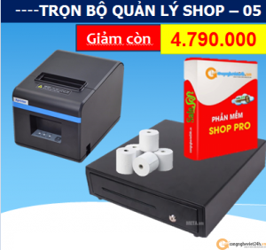 TRỌN BỘ PHẦN MỀM TÍNH TIỀN – CNV SHOP 05