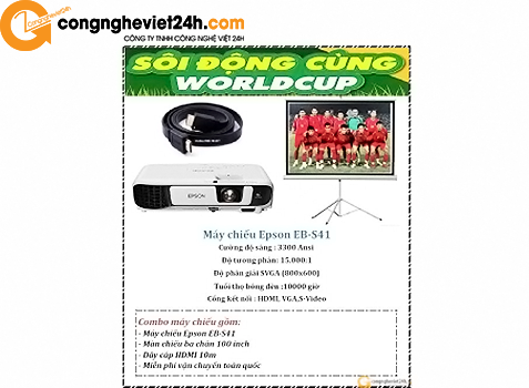 Combo máy chiếu Cafe Epson EB-S41